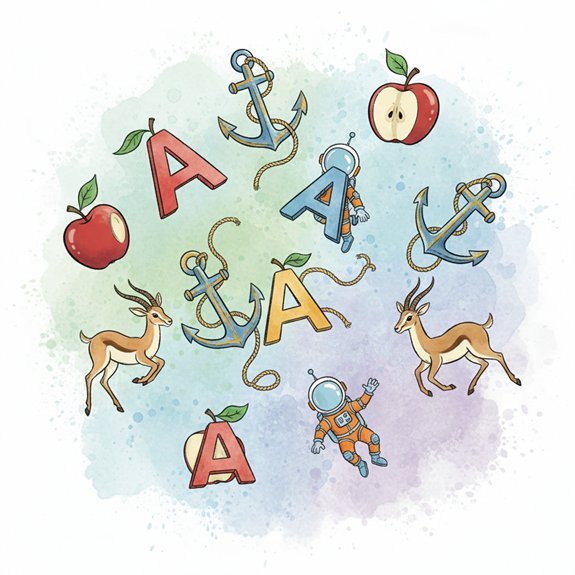 How to Introduce Vocabulary With Letter A Themes